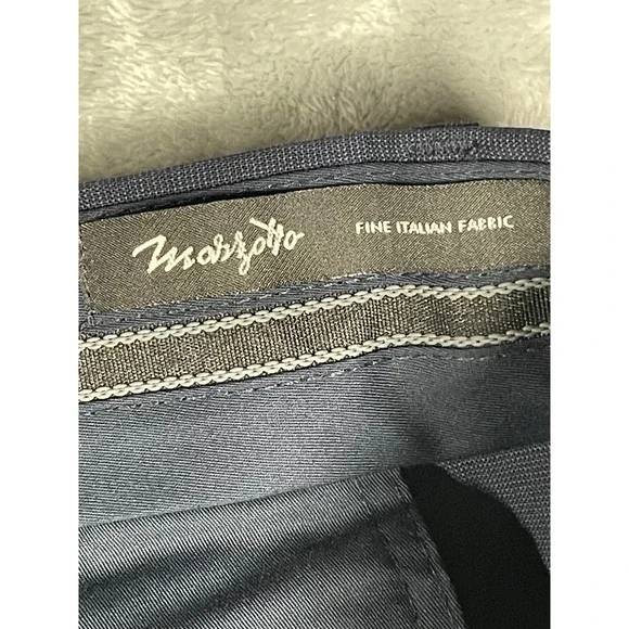 Banana Republic Marzotto Performance Wool Tapered Fit Dress Pants 38x30 Navy NEW - Picture 8 of 13